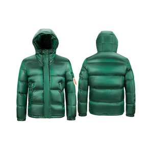 Chaqueta de burbuja con logotipo personalizado, diseño abierto con cremallera, manga completa de alta calidad con capucha - Product Image 4