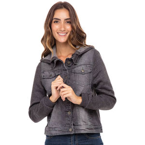 Custom <b>Light</b> <b>Blue</b> Denim <b>Jean</b> Jacket for <b>Women</b> Premium Quality Warm Winter Comfortable Jackets for <b>Women</b> Varsity Jacket - Product Image 1