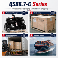 Moteur diesel de construction Cummins série QSB6.7-C 129-194 kW 170-260 CV Turbo 6 cylindres pour excavatrice, chargeuse et machines de chantier