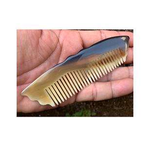 <b>Styling</b> horn Comb Hand Made Natural Cow Horn Combs White Ox Horn Comb <b>Hair</b> <b>Styling</b> <b>Tool</b> Custom Logo - Product Image 5