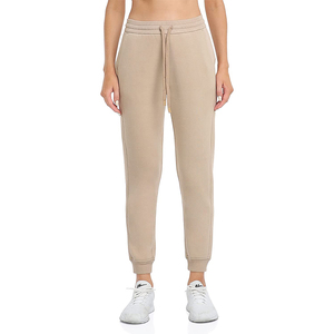 Pantalones de chándal con logotipo personalizado para mujer, elásticos, de cintura alta, con cordón, informales, gruesos, para correr, novedad - Product Image 3