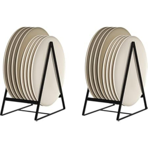 Estante para Platos de Metal Forjado Multifuncional y Sostenible de Estilo Vintage, Soporte para Platos de Cocina, Estante para Platos - Product Image 1