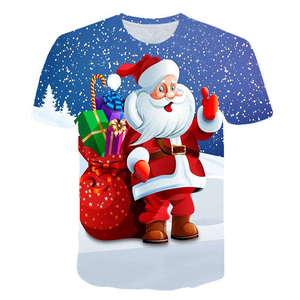 T-shirt de Noël personnalisé pour homme, fabriqué au Pakistan, avec impression intégrale du logo, collection 2026 - Product Image 3
