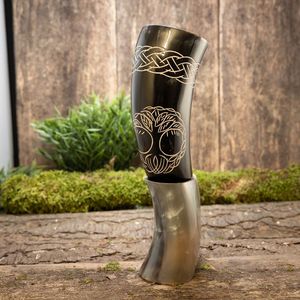 Authentic Handmade Natural Ox <b>Horn</b> Mug Polished <b>Viking</b> Drinking Beer Tankard Christmas Decoration Authentic Beer Cup <b>Viking</b> <b>Horn</b> - Product Image 3