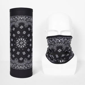 Pañuelo Multifuncional Personalizado para Ciclismo y Motociclismo, Protector Solar Transpirable de Seda Helada, Malla Deportiva, Diseño Paisley - Product Image 4