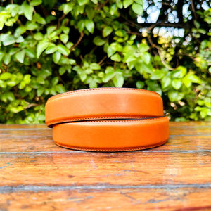 Ceinture décontractée réversible de qualité supérieure pour hommes finition Nikhil double ton pour boucle longueur personnalisée des deux côtés cuir véritable - Product Image 2