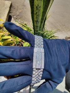 Reloj Personalizado con Moissanita VVS1, Reserva de Marcha, Esfera de Buceo de Alta Calidad, Estilo Iced Out, Incluye Caja de Regalo - Product Image 2