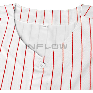 Uniformes de béisbol y sóftbol de poliéster 100% personalizados para hombres, equipo de adultos, transpirable, antibacteriano, sublimación de secado rápido - Product Image 5