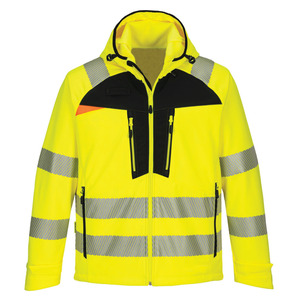 Uniforme de trabajo de seguridad amarillo de alta visibilidad para hombre, ropa de trabajo de seguridad de doble capa con forro polar, chaquetas de seguridad de patrulla de seguridad - Product Image 5
