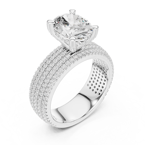 Bijoux Silkaire Bague de promesse en or véritable 18 carats avec cœur pour femme - Product Image 4