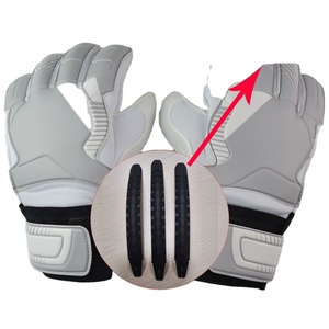 High Quality Breathable Soccer Goalie Gloves <b>Hook</b> Loop Closure Professional Outdoor Sports Gloves for Men Finger Protection - Product Image 6
