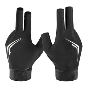 ถุงมือสนุกเกอร์แบบ 3 นิ้ว สำหรับขายส่ง พร้อมสายรัดข้อมือปรับได้กันลื่น รับผลิตแบบ OEM/ODM - Product Image 3