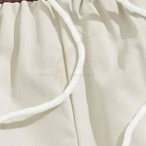 Shorts décontractés pour hommes style urbain, sur mesure, en coton de haute qualité, taille mi-haute élastique, motif uni, poches discrètes, respirants - Product Image 5