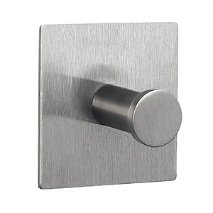 Collezione Spirella Punt, Gancio adesivo 4.5, Acciaio inossidabile, Grigio - Product Image 1