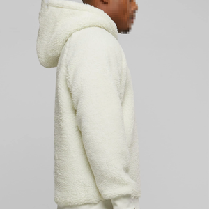 Nueva llegada personalizada Sherpa Fluffy Fleece 100% algodón pesado grueso piel pulóver sudaderas con capucha para hombres mujeres invierno - Product Image 2