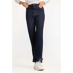 Jeans Clásicos de Mezclilla Rectos para Mujer, Transpirables, Casuales, Lisos, para Uso Diario con Ajuste Perfecto - Product Image 3