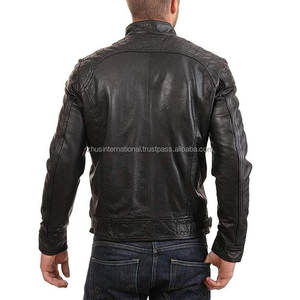 Chaqueta de piel de vaca personalizada de alta calidad para hombre Chaqueta de moto de alta calidad Trabajador profesional al por mayor más popular - Product Image 6