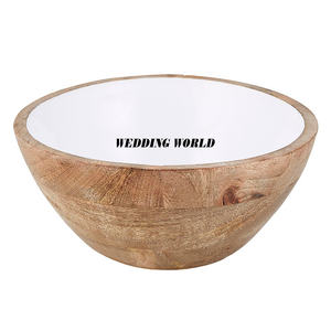 Bol à chocolat en bois fantaisie classique le plus vendu dernière conception Ramadan bol sucré de table en gros - Product Image 5