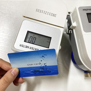 Slimme digitale display IC-kaart klasse B DN15 DN25 DN50 messing vooruitbetaalde gekoelde watermeters met software - Product Image 5