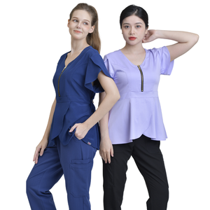 Uniforme médico unisex de enfermera de hospital transpirable de alta calidad personalizado con diseño de accesorios y logotipo - Product Image 5