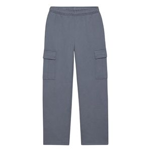 Joggers en polaire solide pour hommes Sports d'hiver Pantalons de survêtement Poches élastiques Jambe droite Avant plat Pantalon décontracté Taille moyenne Teint uni - Product Image 5