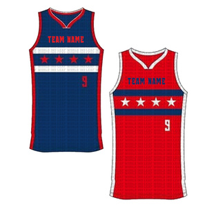 2pcs Maillot de basket réversible personnalisable Durable BSCI Wholesale Sportswear Printed Technics Plus Size for Summer - Product Image 1