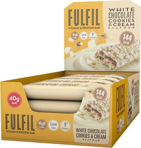 Barres de vitamines et de protéines FULFIL (15 x 40 g) — Saveur chocolat blanc et biscuits à la crème - Product Image 4