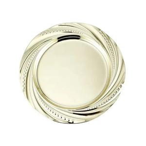 Plateau de service rond en métal fait à la main au design moderne taille personnalisée pour la cuisine maison hôtels fête de mariage meilleur prix - Product Image 4