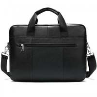 Hochwertige Herren Slim Echt leder Umwelt freundliche Laptop-Umhängetasche 30-40L Kapazität Anpassbarer Luxus-Aktentasche-Stil