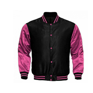 Chaqueta universitaria de satén liso amarilla estilo botón OEM de buena calidad personalizada - Product Image 4