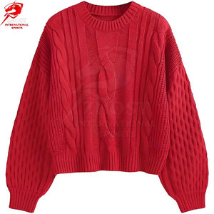 Pull-over pour femme au design personnalisé élégant et moderne, faible MOQ, tricot classique, coupe confortable, tissu doux, mode hivernale. - Product Image 3