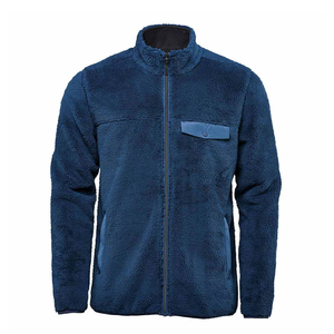 Custom Made Men's High Quality Polar Fleece Jacket New Style With Stand Collar Polyester and Faux Fur for Winter Jacket - Product Image 1