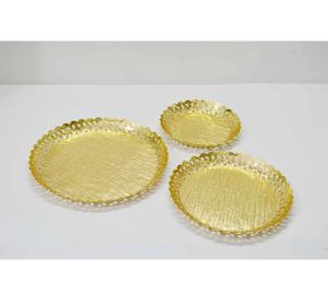 Galvanized Powder Coated Serving Deep <b>Plate</b> Classic Look Cheap Price Wholesale High Quality Deep Serving Round Tray <b>Pink</b> - Product Image 6