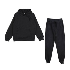 Conjunto Deportivo Informal de Felpa Francesa de Poliéster/Algodón de Alta Calidad, Estampado, con Forro, Sudadera con Capucha Unisex, Pantalones Deportivos, Conjunto de Sudadera - Product Image 6