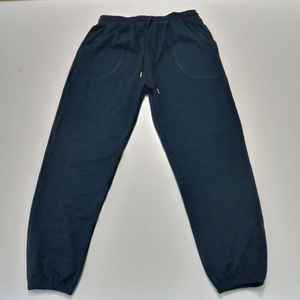 Pantalon de jogging d'hiver pour homme, couleur unie, 100% coton respirant, avec taille élastique et cordon de serrage réglable - Product Image 4