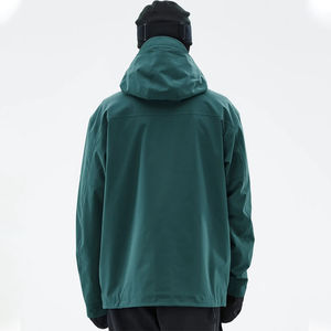 Veste de ski imperméable respirante à séchage rapide Fermeture éclair Unisexe Couleur unie Doublure en coton Polyester/Nylon - Product Image 3