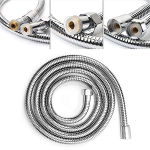 สายฝักบัวโครเมียม 2 เมตร สายประปาสแตนเลส - Product Image 1