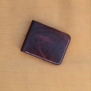 กระเป๋าสตางค์ใส่บัตรมีสไตล์สำหรับผู้ชายกระเป๋าสตางค์ทำมือวัสดุเนื้อนุ่ม RFID ลักษณะกระเป๋าสตางค์หนังยาวสั้น - Product Image 4