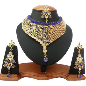 Alloy <b>Vintage</b> Flower Traditional Artificial Jewelry Set Women Engagement Anniversary Wedding Bridal Party <b>Necklace</b> Earrings - Product Image 1