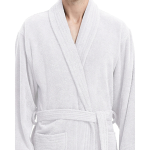 Peignoir d'hôtel automne hiver avec logo personnalisé pour hommes et femmes Peignoir à logo brodé absorbant à séchage rapide en pur coton du Bangladesh - Product Image 3