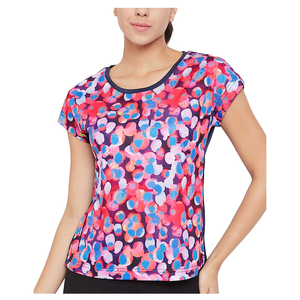 T-shirts décontractés pour femmes de haute qualité à motif écossais 100% coton respirant à manches courtes Hauts d'été en vente - Product Image 1