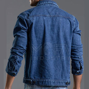 High Quality Vintage 100% Cotton Jeans Jacket for Men Fashionable Comfortable Quick Dry Breathable Outerwear for Any Casual Look - Product Image 2