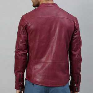 Nuevo y elegante mejor diseño chaqueta de moda de cuero genuino para hombres mejor calidad precio bajo adorable chaquetas de cuero de moda para hombres - Product Image 4