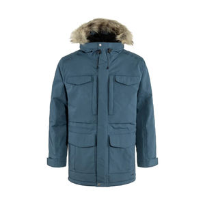 Parka d'hiver à capuche pour hommes parka coupe-vent respirant intelligent décontracté couleur personnalisée tissu de toile - Product Image 1