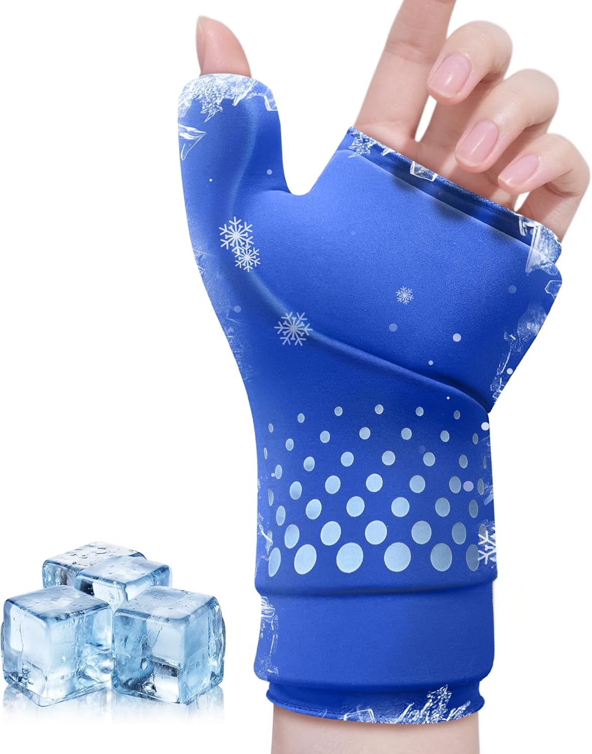Thumb Wrist Ice Pack Hot Cold Compress Hand Finger Ice Pack Reusable for Injuries Carpal Tunnel Arthritis Tendonitis