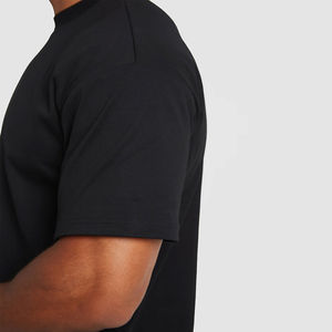 OEM Heavyweight Cotton Drop Shoulder Cropped Boxy Fit Tshirt Screen Printing Oversized Boxy <b>Crop</b> Tee T-shirt for <b>men</b> - Product Image 5