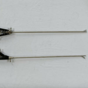 Portaagujas laparoscópico Izquierda Derecha Instrumentos curvos Portaagujas laparoscópico reutilizable de acero inoxidable - Product Image 5