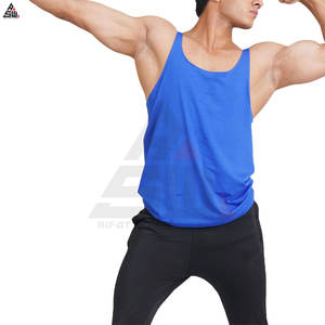 Vente chaude Personnalisé Couleur Unie Tricoté Casual Hommes Gym Débardeur À Séchage Rapide Respirant Coton/Fibre De Bambou - Product Image 5