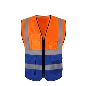 <b>Reflective</b> Safety <b>Vest</b> Jacket Custom Logo Industrial Security Construction Uniform Work Clothing - Product Image 5