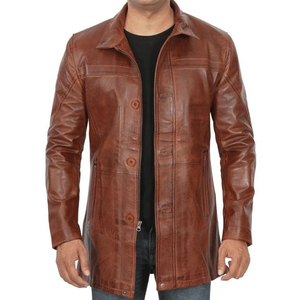 เสื้อแจ็คเก็ตหนังแกะแท้สำหรับผู้ชาย ปี 2025  กระเป๋าหน้าติดโลโก้ แขนยาว กันลม ระบายอากาศได้ดี เป็นมิตรกับสิ่งแวดล้อม แห้งเร็ว - Product Image 1